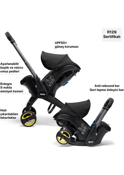 I Bebek Arabasına Dönüşen I-Size Ana Kucağı Oto Koltuğu Isofix Baza Hediyeli modelleri