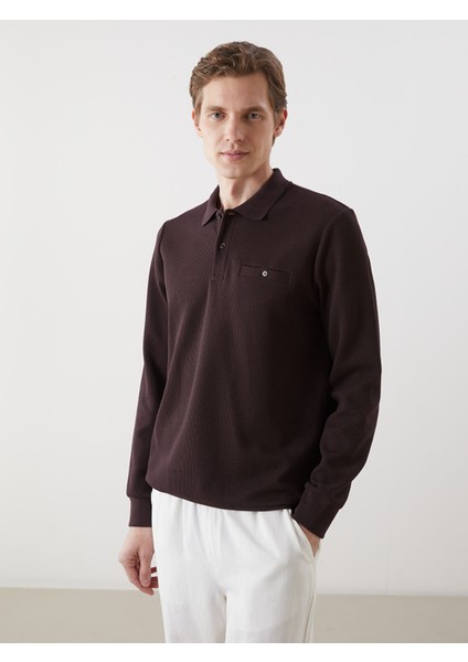 Yeni Sezon Polo Yaka Uzun Kollu Erkek Sweatshirt