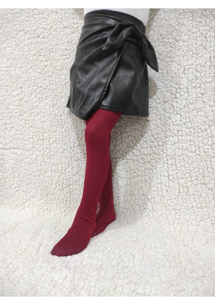 Simli Diamond Kız Çocuk Külotlu Çorap - Şarap Rengi Premium Children Pantyhose fiyatları