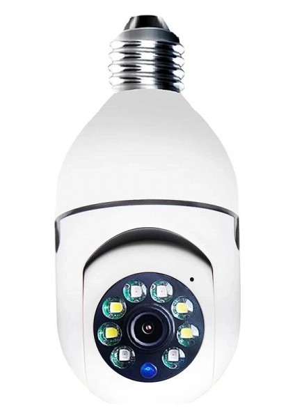 Wifi 360 Panoramik Ampul Kamera Gece Görüş Sesli Akıllı Hareket Algılayıcı