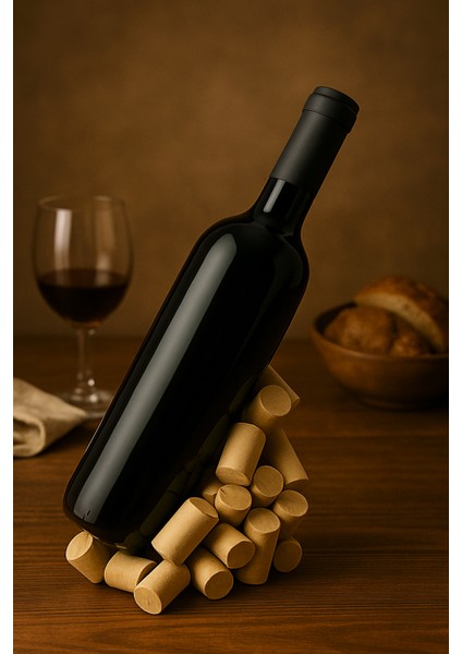 Mantar Tıpa Şeklinde Şarap Tutucu