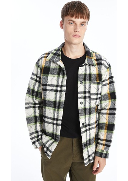 Yeni Sezon Slim Fit Gömlek Yaka Erkek Mont