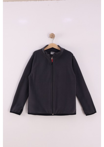 Çocuk Unisex Parmak Geçmeli Polar Ceket