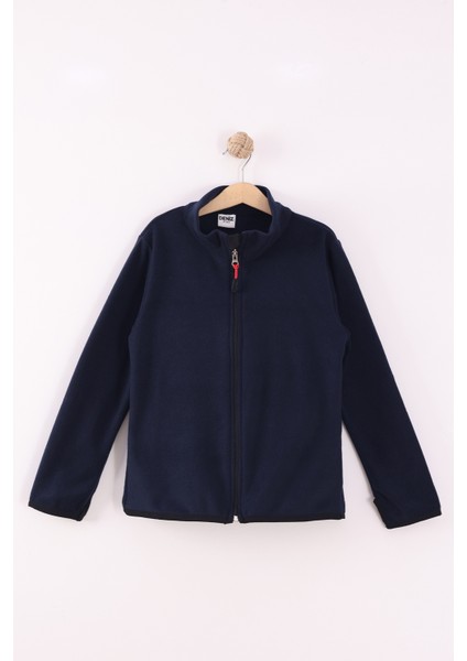 Çocuk Unisex Parmak Geçmeli Polar Ceket