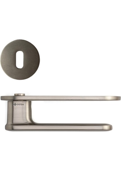 Sınus Rozetli Kapı Kolu Nikel Saten Mat Renk Oda Rozetli fiyatları