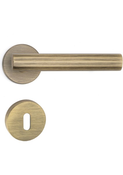 Isıs Rozetli Kapı Kolu Antik Renk Oda Rozetli