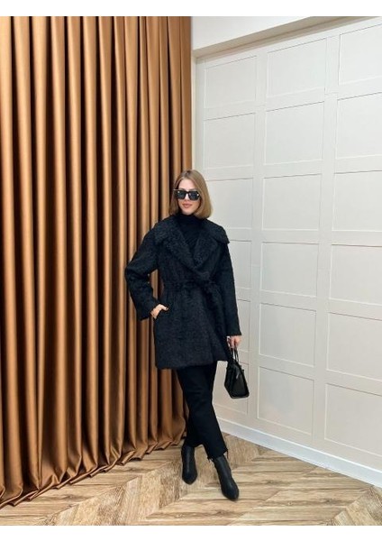 5523 Stilife Tüylü Yakalı Kaban fiyatları