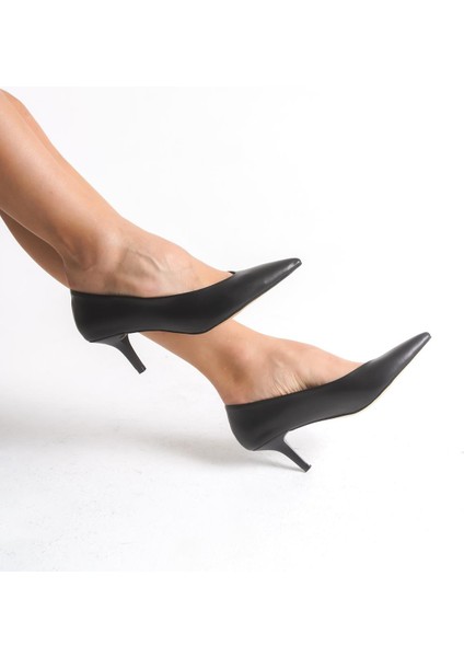 Kadın Bno Siyah Gova Stiletto Ayakkabı fırsatları