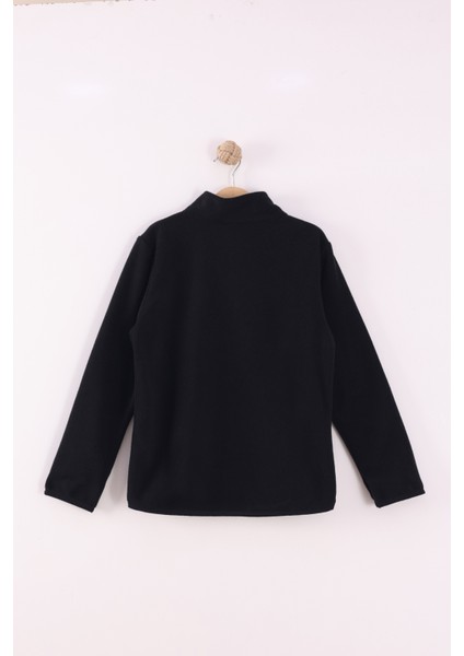 Çocuk Unisex Parmak Geçmeli Polar Ceket