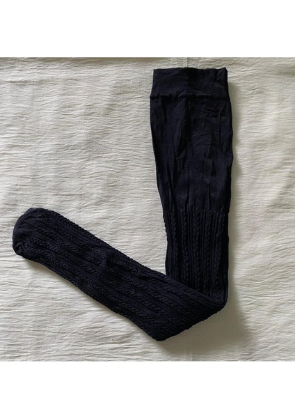 2'li Kız Çocuk Desenli Külotlu Çorap ( 80 Den Orta Kalın Mevsimlik Külotlu Çorap ) Pembe & Siyah fırsatları