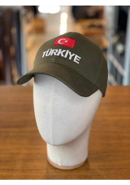 Türkiye Bayrak Nakışlı Unisex Pamuklu Cap Şapka