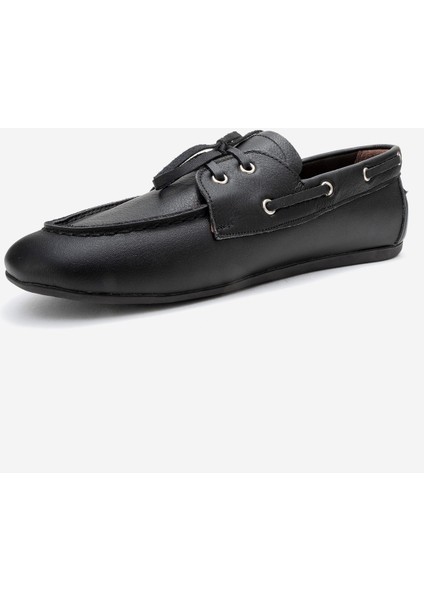 Serelıs Siyah Cilt Hakiki Deri Bağcıklı Kadın Loafer Ayakkabı fırsatları