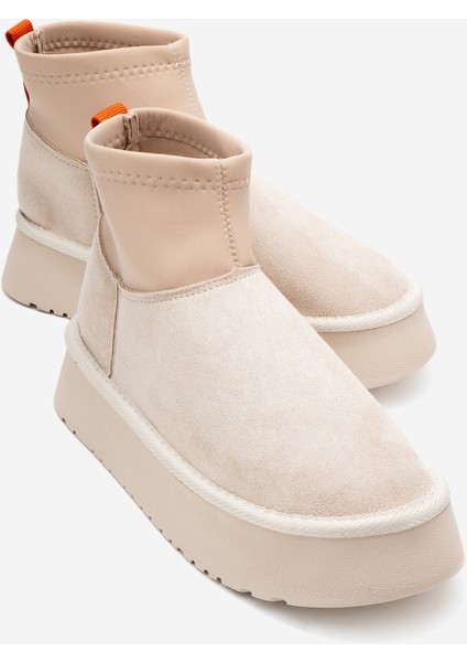 Ovar Bej Süet Scuba Platform Tabanlı Kadın Bot