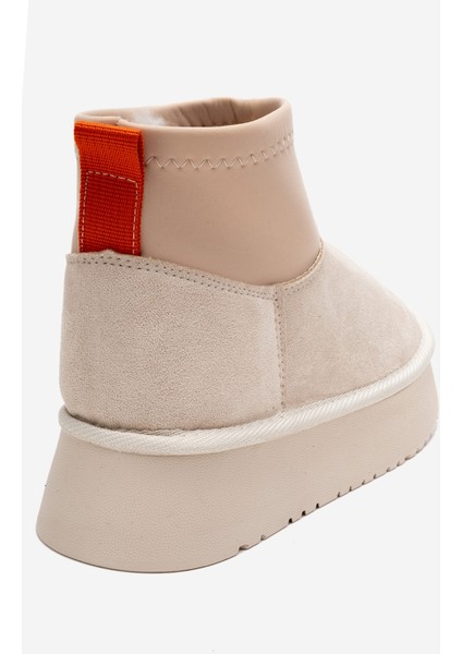 Ovar Bej Süet Scuba Platform Tabanlı Kadın Bot indirimleri