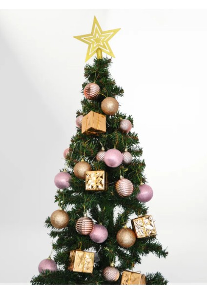 Yılbaşı Ağacı 29 Parça Bronz Rengi Yılbaşı Süsleme Seti