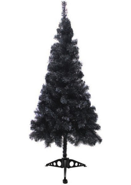 Yılbaşı Ağacı Yerli Üretim 150 cm 258 Dal Siyah Renk Yılbaşı Çam Ağacı