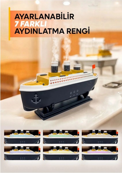 Titanic/vapur/gemi Aromaterapi Hava Nemlendirici Kuruluğu Önlemek Için Verimli Gemi Dizaynlı Difüzör