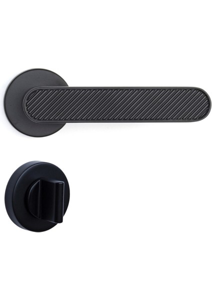 Mua Rozetli Kapı Kolu Mat Siyah Renk Wc Mandallı Rozet