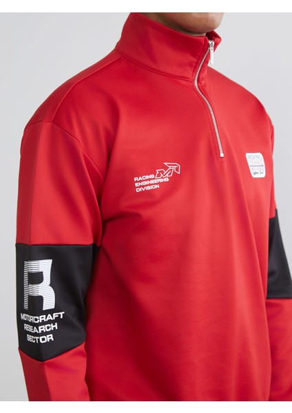 Yeni Sezon Dik Yaka Baskılı Erkek Sweatshirt modelleri