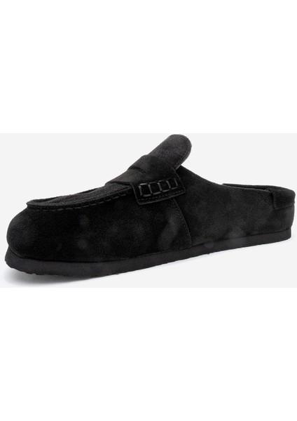 Prıva Siyah Süet Hakiki Deri Kadın Terlik fırsatları