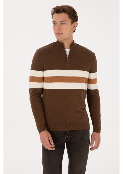 Erkek Kahverengi Kazak /triko 50315034-VR029