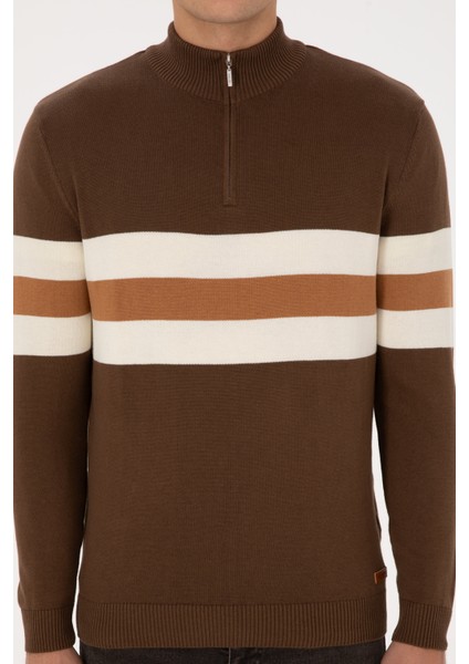 Erkek Kahverengi Kazak /triko 50315034-VR029