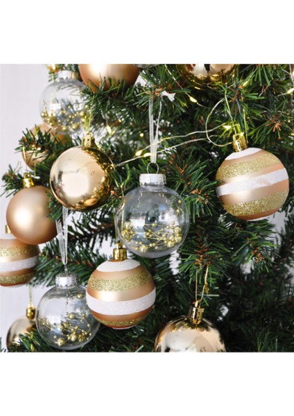 Yılbaşı Ağacı Süsü, Altın Rengi 25 Parça Süsleme Seti