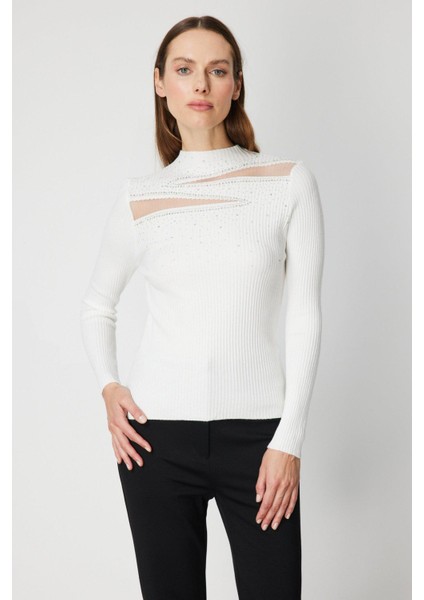 60391 Onteks Kazak Taşlı Uzun Kol