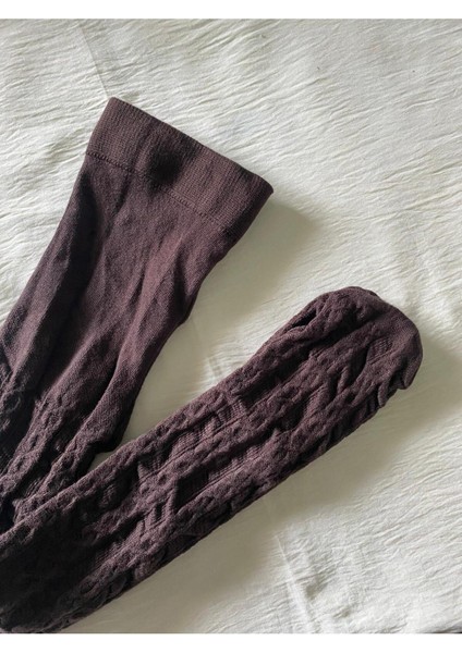 Kestane Rengi Kız Çocuk Pamuklu Desenli Karina 180 Den Külotlu Çorap ( Kids Kilotlu Çorap ) fiyatları