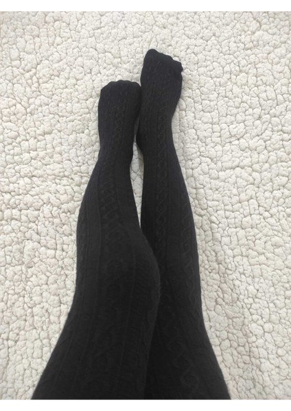 Siyah Rengi Kız Çocuk Pamuklu Desenli Karina 180 Den Külotlu Çorap ( Kids Kilotlu Çorap ) modelleri