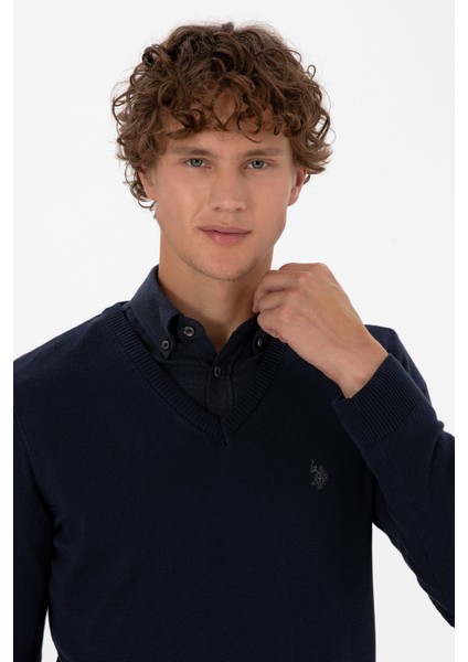 Erkek Lacivert Kazak /triko 50313662-VR033 fiyatları