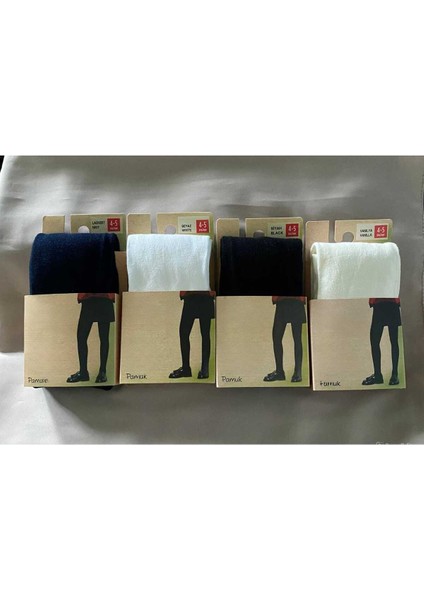 Pamuklu 4'lü Kız Çocuk Cotton Renkli Külotlu Çorap