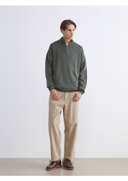 Yeni Sezon Dik Yaka Uzun Kollu Erkek Triko Kazak fiyatları