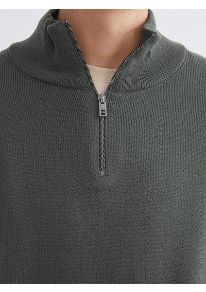 Yeni Sezon Dik Yaka Uzun Kollu Erkek Triko Kazak modelleri