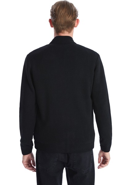 Yeni Sezon Standart Kalıp Dik Yaka Erkek Triko Mont fırsatları