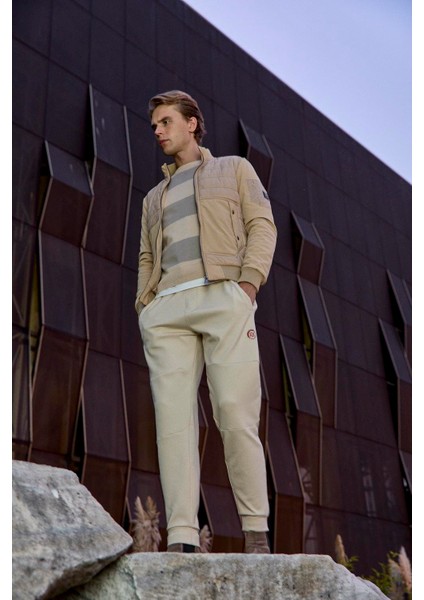 Erkek Bisiklet Yaka Triko %100 Pamuk Bej 3774 fırsatları