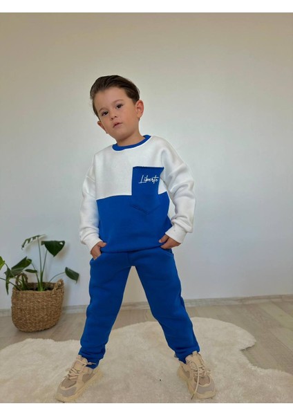 Erkek Çocuk Kışlık Alt Üst Takım Eşofman Takımı - 3 Iplik Şardonsuz Erkek Çocuk Takım