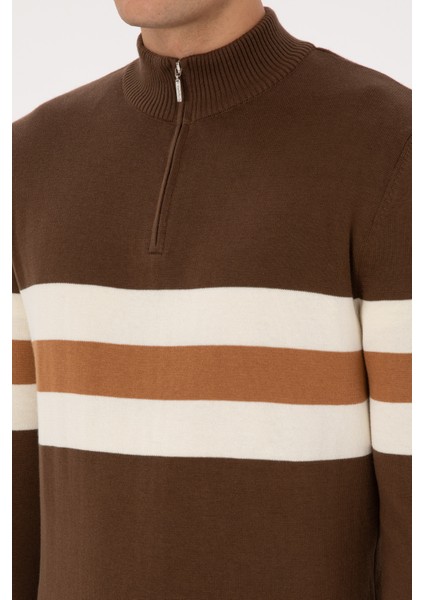 Erkek Kahverengi Kazak /triko 50315034-VR029