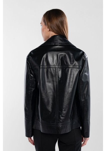 Kadın Hakiki Deri Siyah Deri Mont 415 ABK-2642 Byn Dr Mont SK24/25 Sıyah Dr modelleri