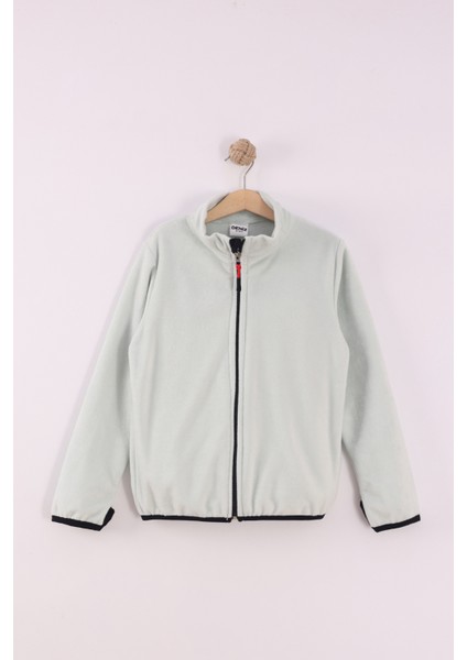 Çocuk Unisex Parmak Geçmeli Polar Ceket