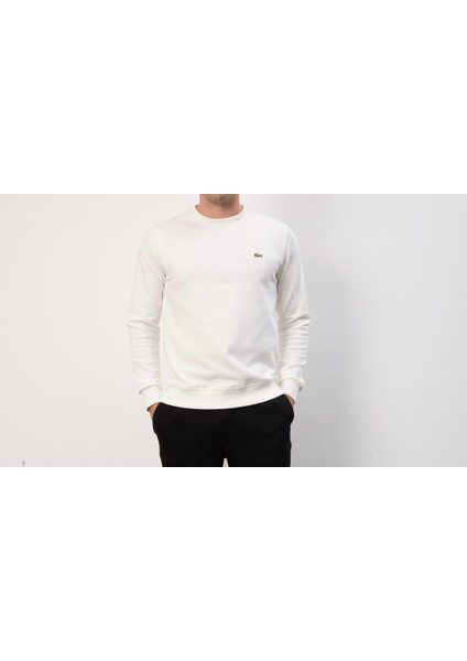 Basıc Bisiklet Yaka Ekru Regular Fit Uzun Kol