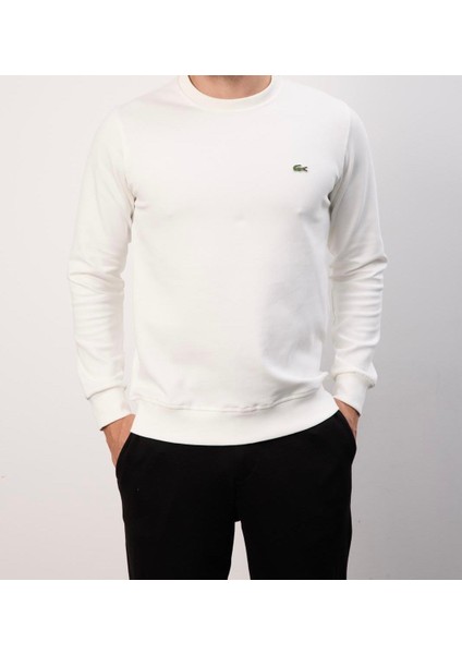 Basıc Bisiklet Yaka Ekru Regular Fit Uzun Kol modelleri