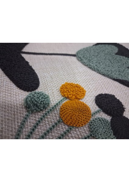 Keten Punch Işlemeli Kırlent Kılıfı 43X43 cm – El Işçiliği Panç Desen & Püskül Detaylı Yastık Kılıfı 2li VEFORMPUNCH2026 indirimleri