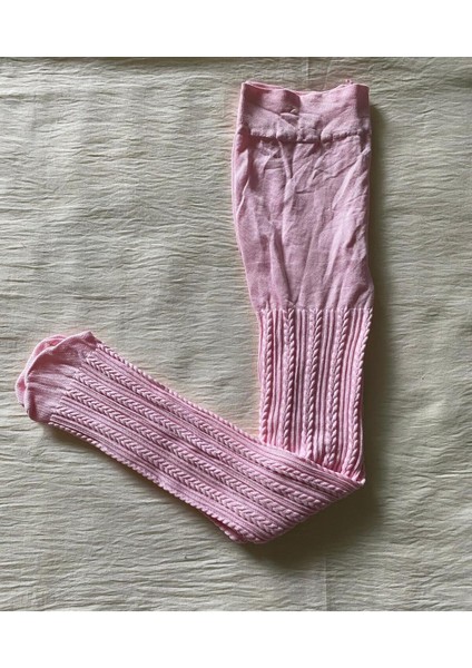 Kız Çocuk 80 Denye Mevsimlık Desenli Külotlu Çorap - Pembe Külotlu Çorap fırsatları