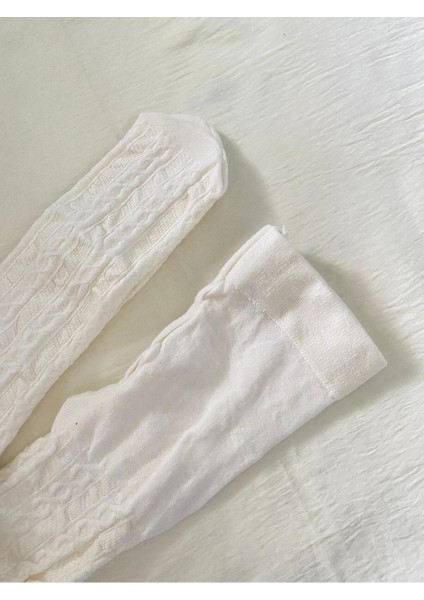 Vanilya Rengi Kız Çocuk Pamuklu Desenli Karina 180 Den Külotlu Çorap ( Kids Kilotlu Çorap ) fiyatları