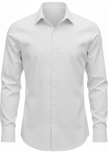 Erkek Slim Fit Dar Kesim Uzun Kollu Poplin Gömlek modelleri