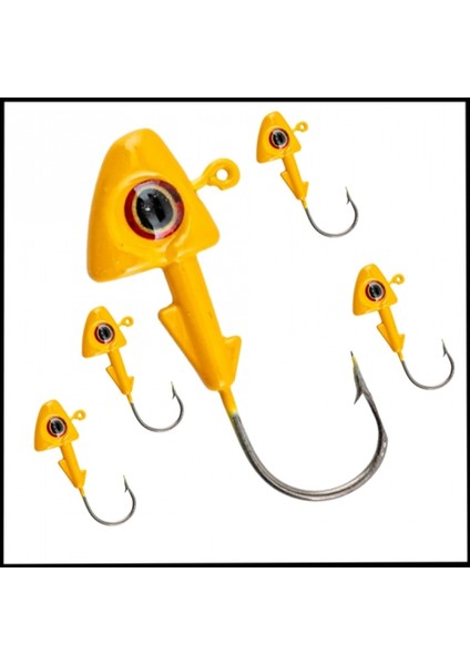 Uyguna-Yakala Sarı - 8 Gr zoka - Kurşunlu Olta Iğnesi -5 ADET-ALA.258