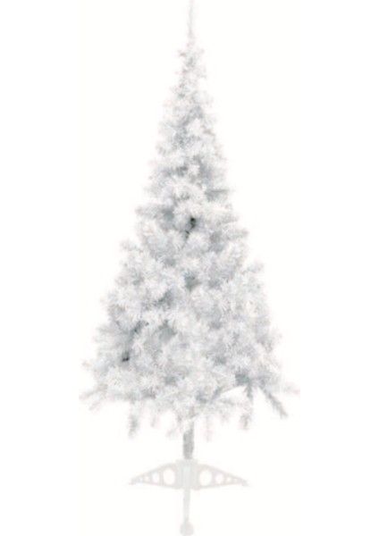 Yılbaşı Ağacı Yerli Üretim 150 cm 258 Dal Beyaz Renk Yılbaşı Çam Ağacı