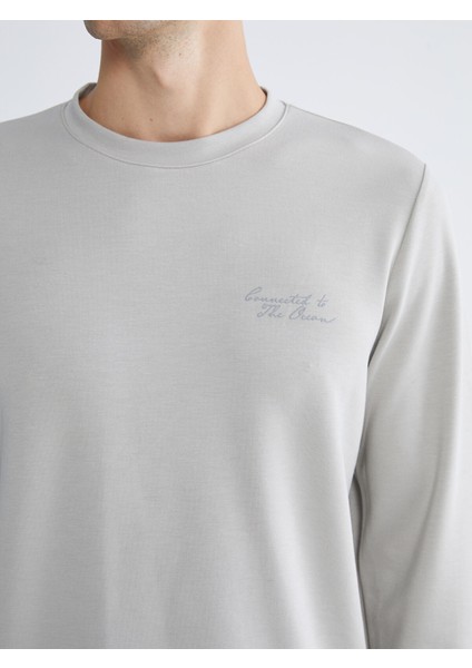 Yeni Sezon Bisiklet Yaka Erkek Sweatshirt modelleri