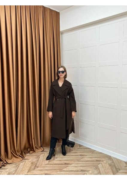 5508 Stilife Geniş Yakalı Kaban